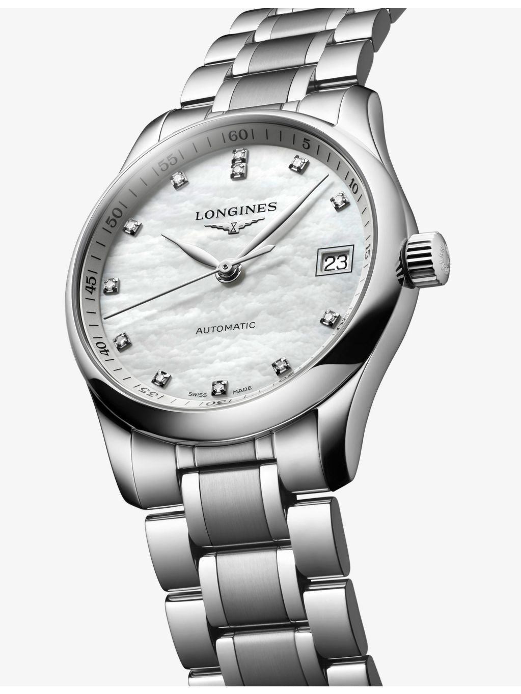 Longines Master Collection diamond automatic watch 34mm, imported from the UK