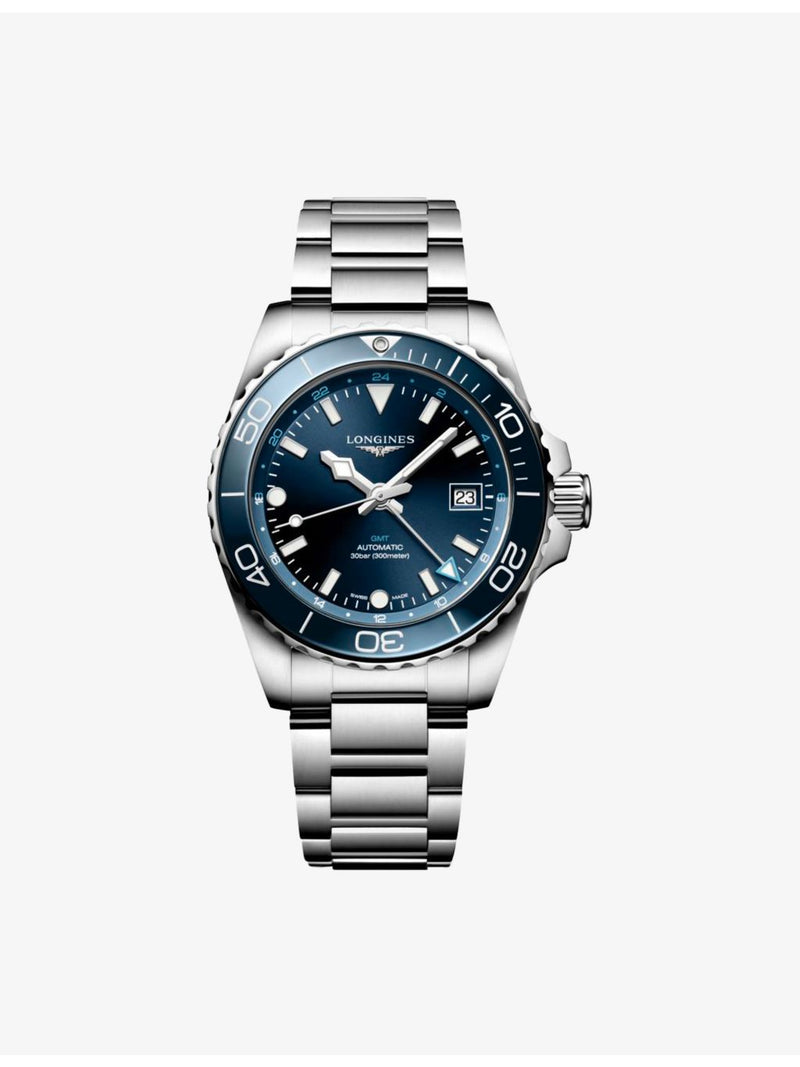 Longines HydroConquest GMT automatic watch 41mm, imported from the UK