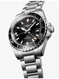 Longines HydroConquest GMT automatic watch 41mm (British brand)
