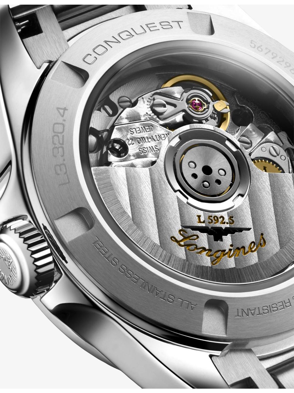 Longines Conquest 30mm diamond automatic watch - British product