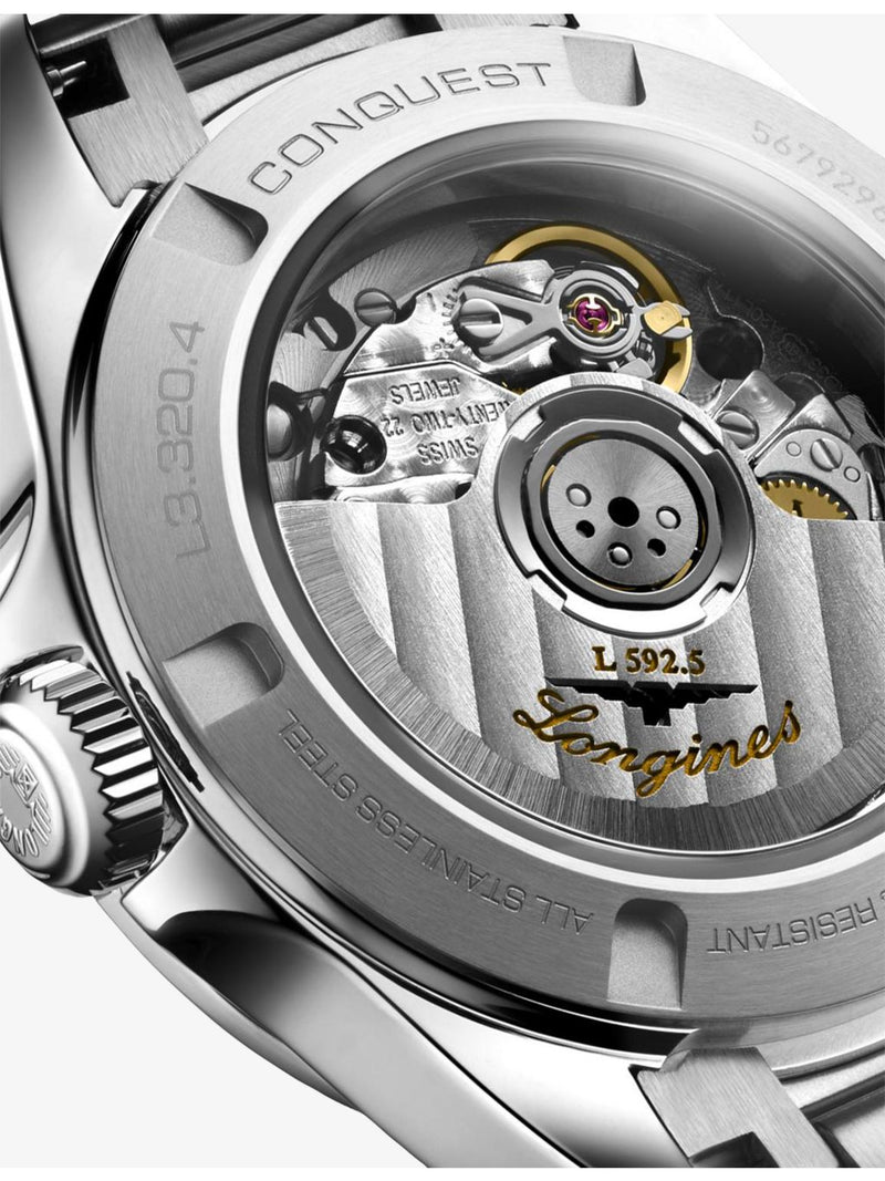 Longines Conquest 30mm diamond automatic watch - British product