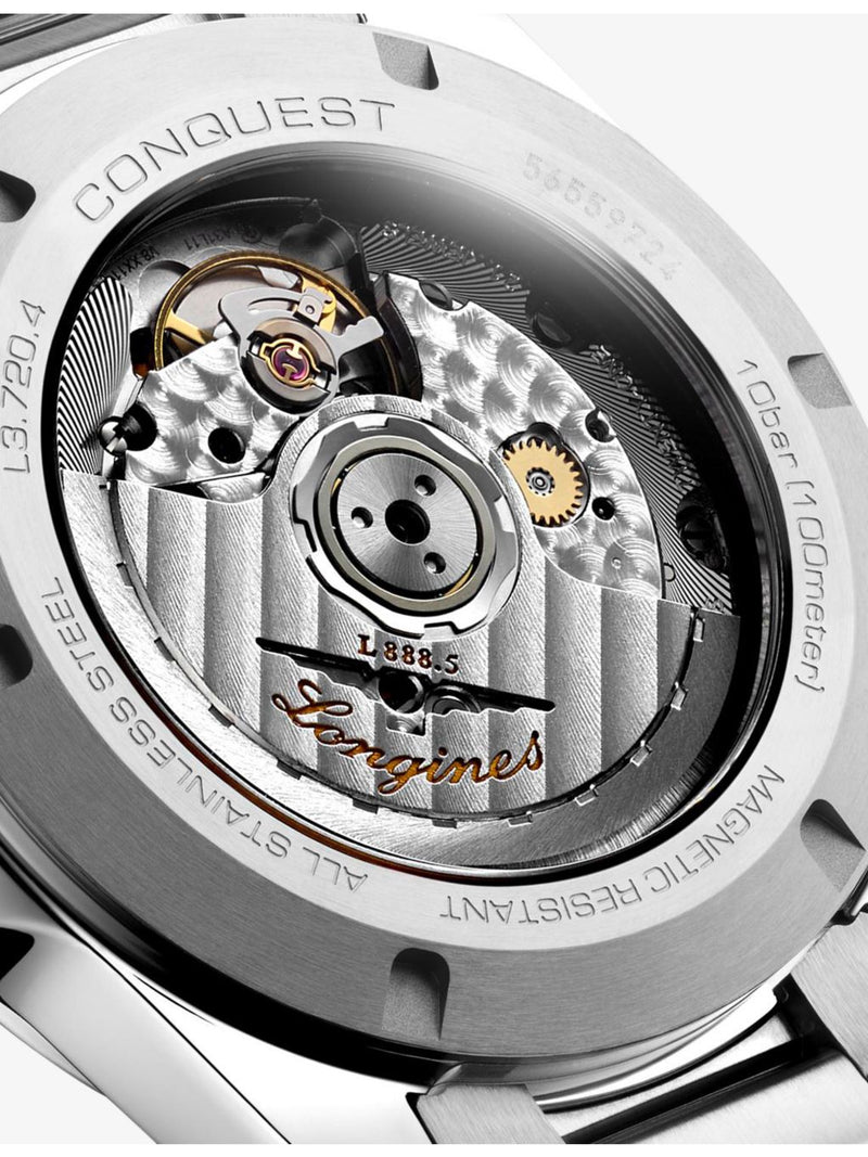 Longines Conquest 38mm stainless steel automatic watch, imported from the UK
