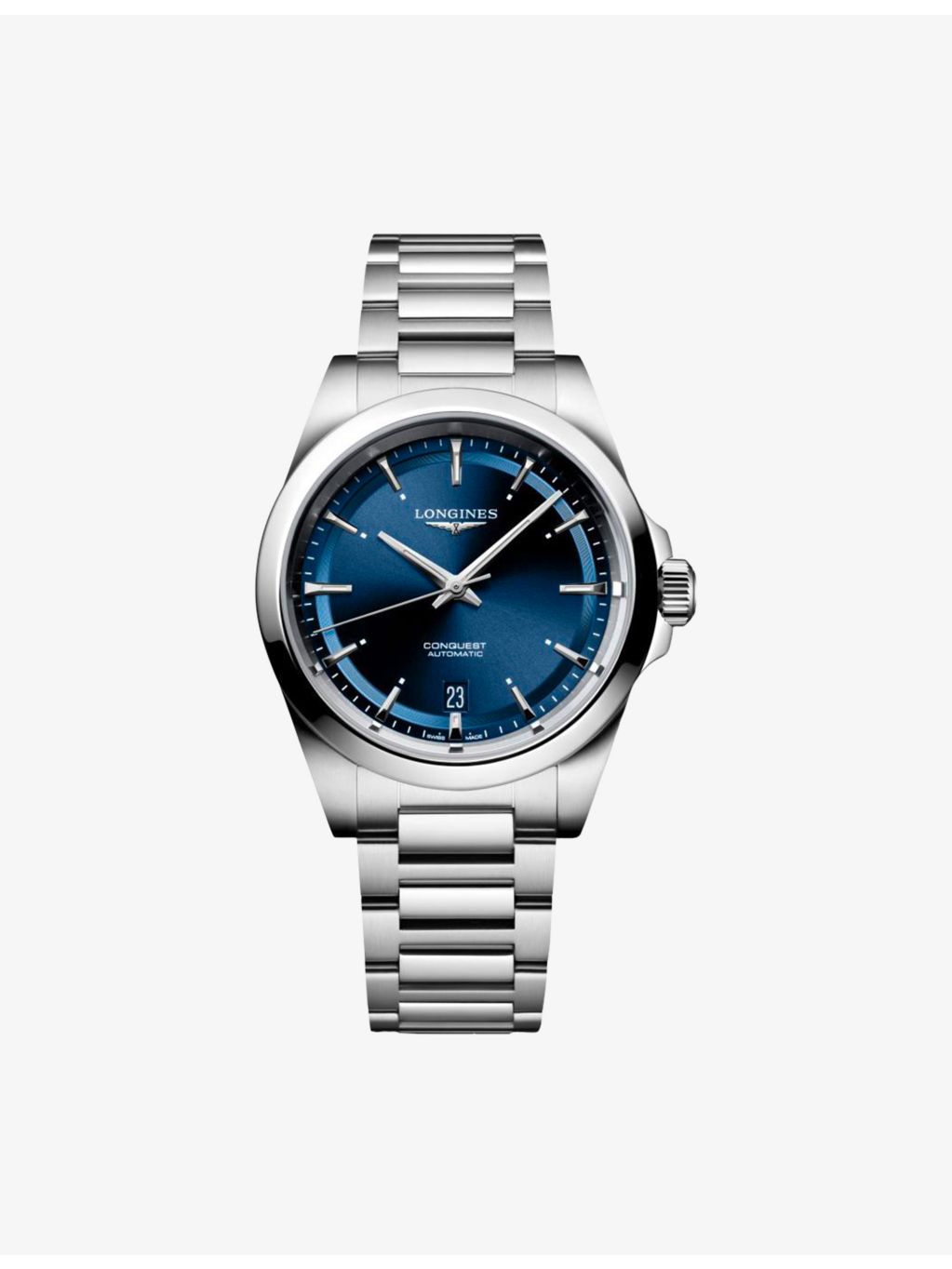 Longines Conquest 38mm stainless steel automatic watch, imported from the UK