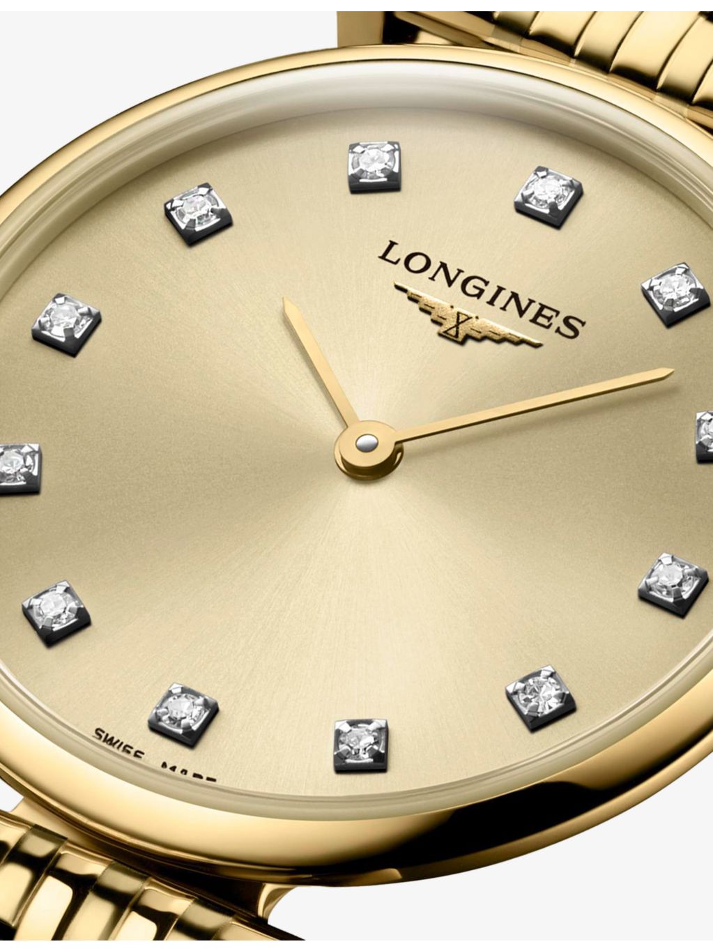 Longines yellow PVD diamond watch 24mm - British product