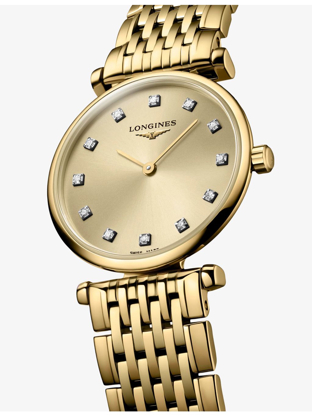 Longines yellow PVD diamond watch 24mm - British product