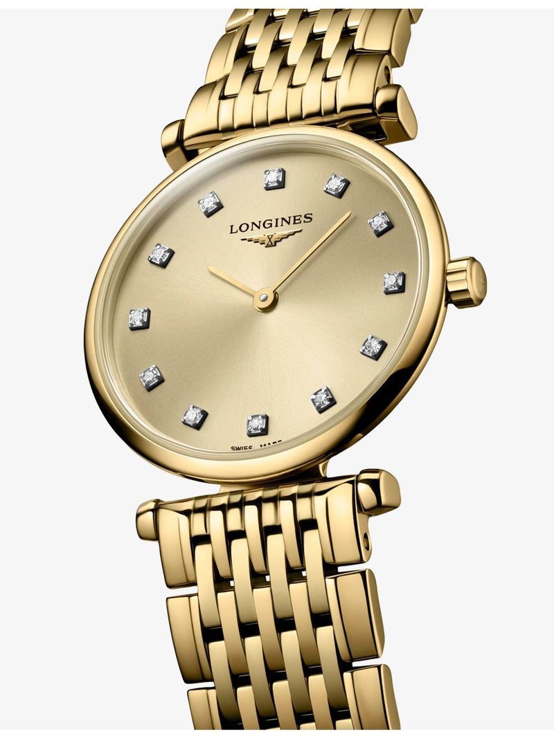 Longines yellow PVD diamond watch 24mm - British product