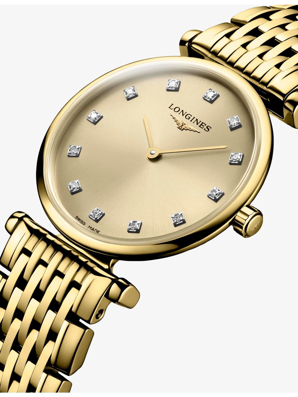Longines yellow PVD diamond watch 24mm - British product