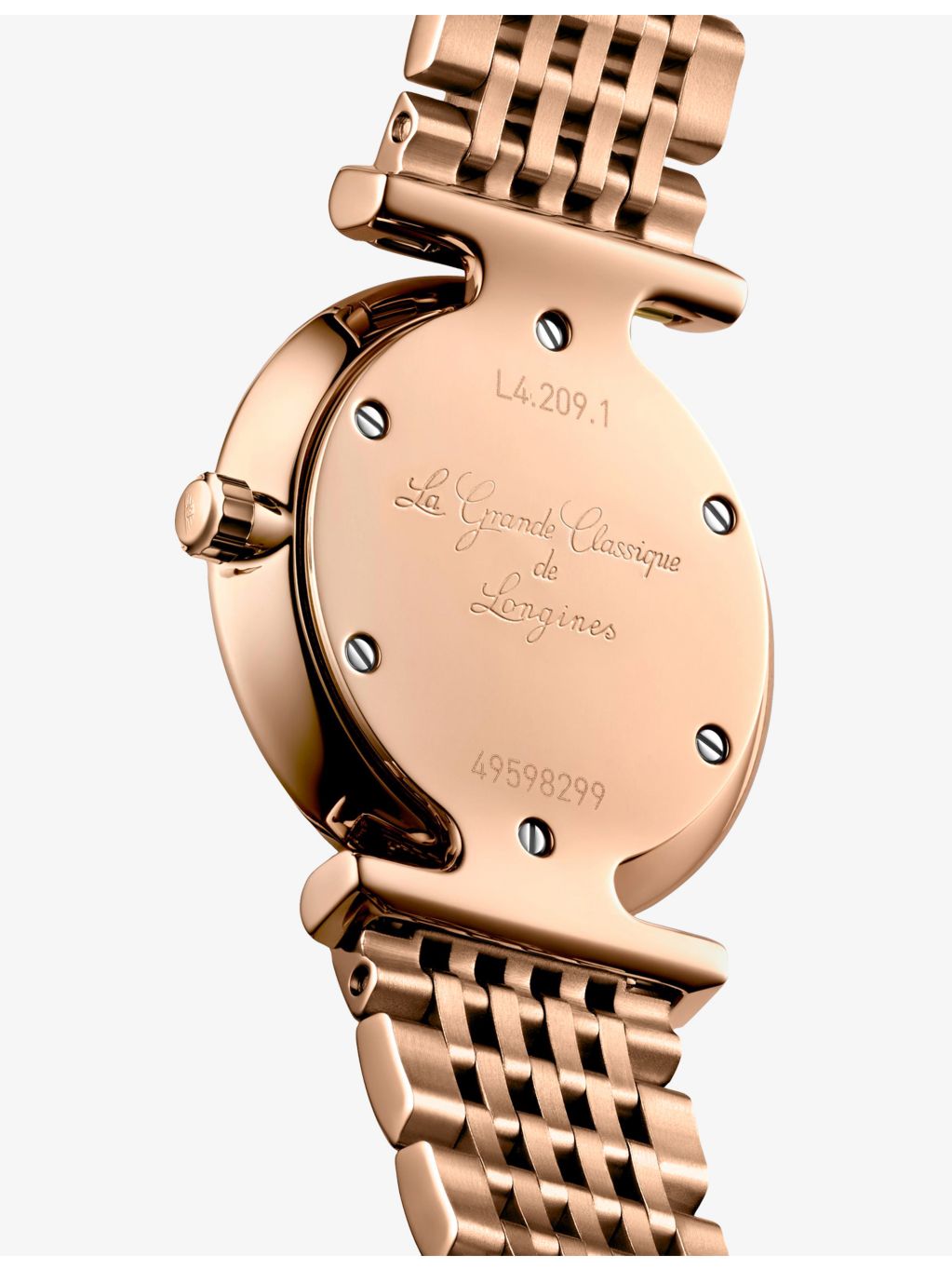 Longines rose PVD diamond quartz watch, 24mm - British product
