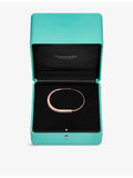 Tiffany Lock bangle 18ct rose gold 1.03ct sapphire (British brand)