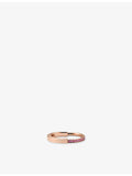Tiffany Lock Small ring 18ct rose gold 0.13ct sapphire (British brand)