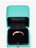 Tiffany Lock Small ring 18ct rose gold 0.13ct sapphire (British brand)