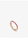 Tiffany Lock Small ring 18ct rose gold 0.13ct sapphire (British brand)