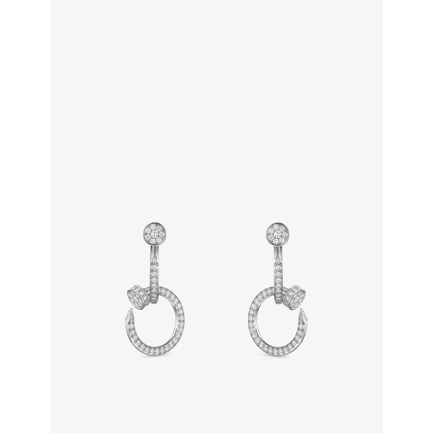 Cartier Juste un Clou diamond earrings 1.45ct, UK version