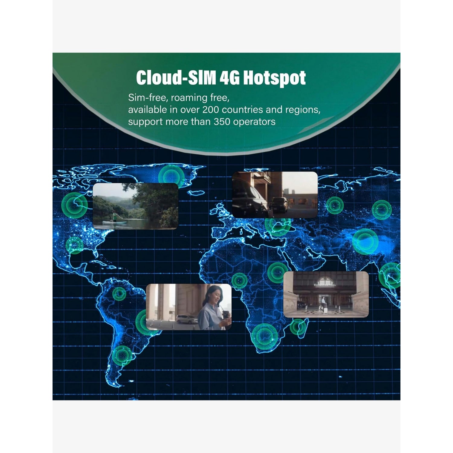 GlocalMe UniCord 4G LTE portable Wi-Fi hotspot, UK version