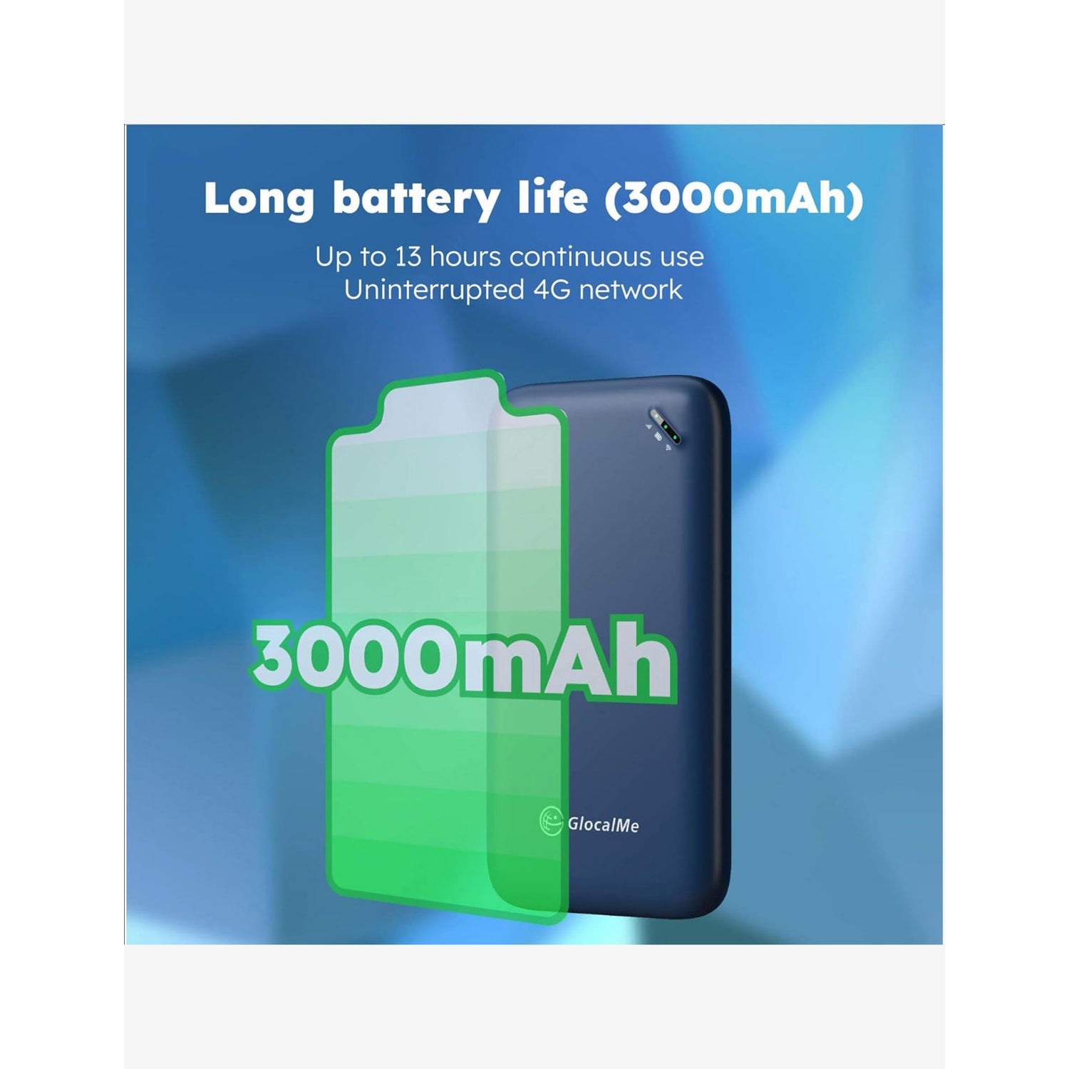 GlocalMe UPP portable 4G LTE Wi-Fi router - British product