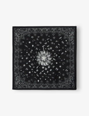 Zadig & Voltaire Debbie bandana-print scarf 85cm (British brand)
