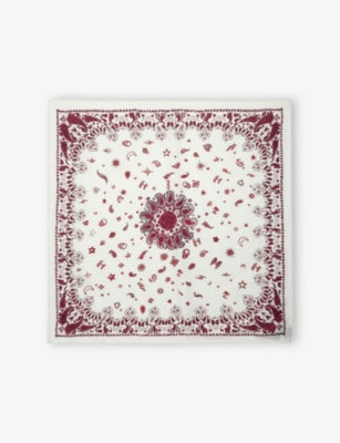 Zadig&Voltaire Debbie Bandana-Print Viscose and Silk-Blend Scarf