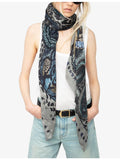 Zadig & Voltaire Billie snake-print viscose silk scarf (British brand)