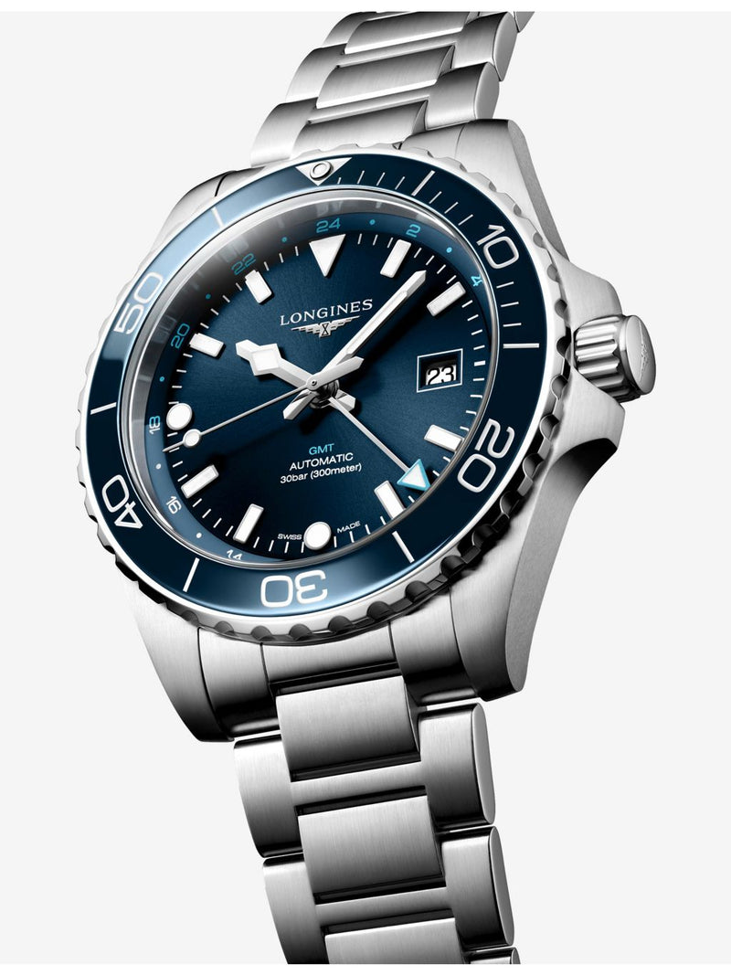 Longines HydroConquest GMT automatic watch 43mm - British product