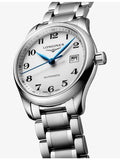 Longines Master Collection 29mm automatic watch with blued steel hands, UK version