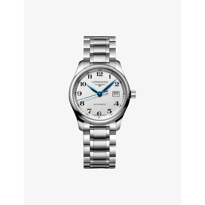 selfridges Longines Master Collection 29mm Blue Steel Hands Stainless Steel Automatic Watch- Buy online at McGrocer