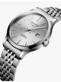 Longines stainless steel watch silver dial 40mm - British product