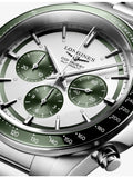 Longines Conquest Chronograph automatic watch green dial 42mm - British product