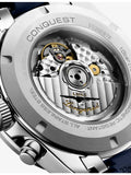 Longines Conquest Chronograph blue ceramic bezel watch 42mm, UK version