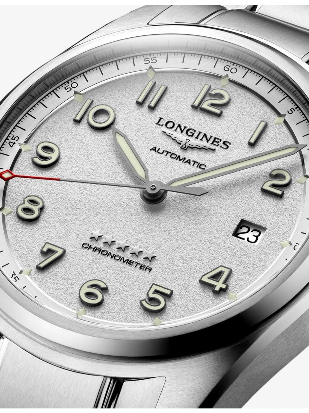 Longines Spirit stainless-steel automatic watch 40mm (British brand)