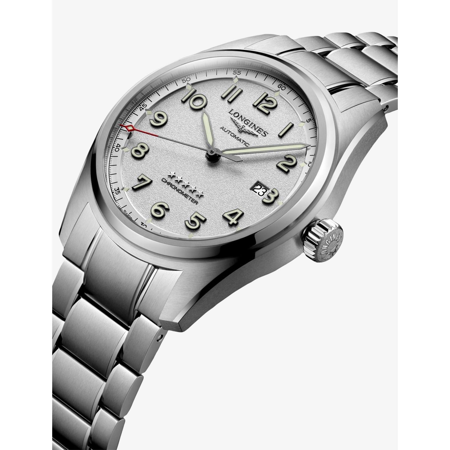 Longines Spirit stainless steel automatic watch 42mm, imported from the UK