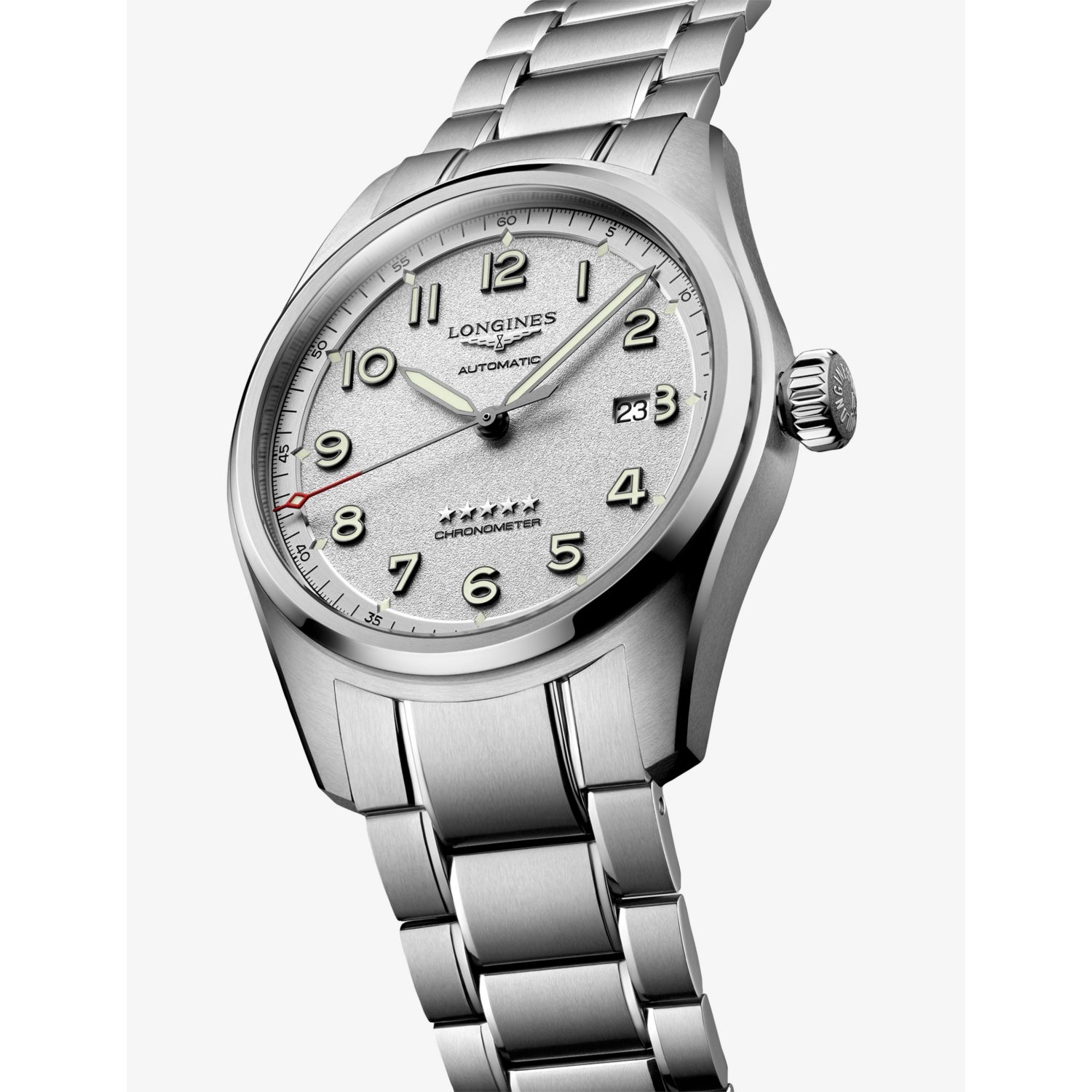 Longines Spirit stainless steel automatic watch 42mm, imported from the UK