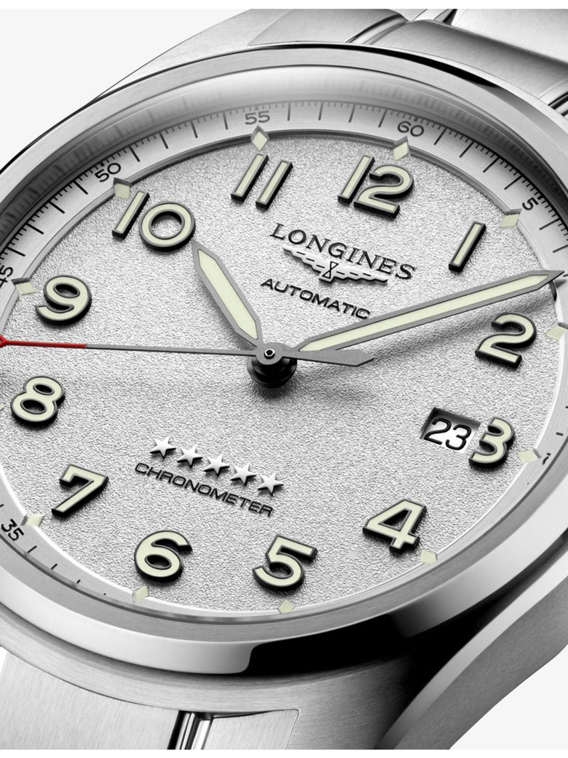 Longines Spirit stainless steel automatic watch 42mm, imported from the UK