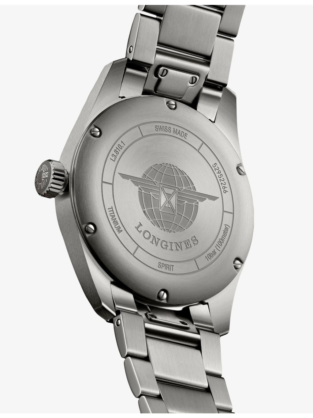 Longines Spirit 40mm titanium automatic watch - British product