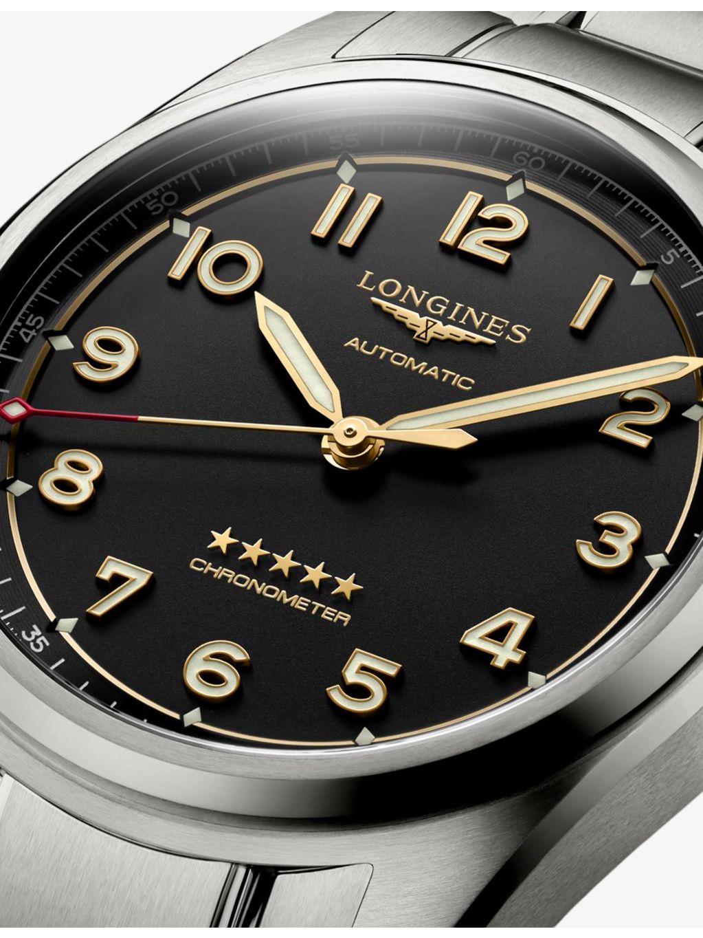 Longines Spirit 40mm titanium automatic watch - British product