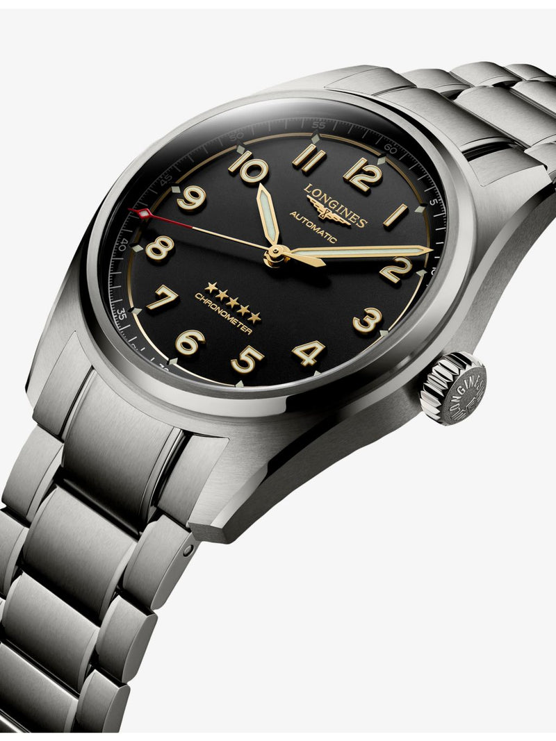 Longines Spirit 40mm titanium automatic watch - British product