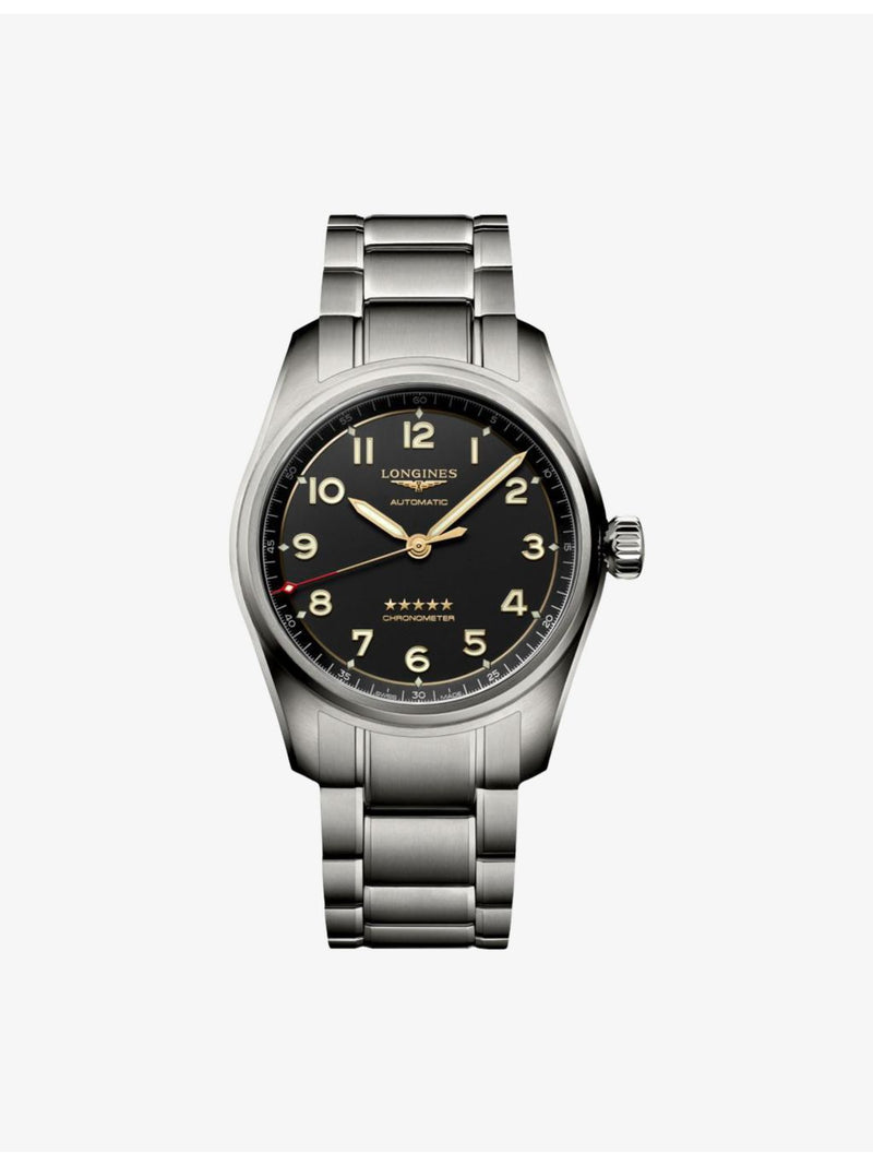 Longines Spirit 40mm titanium automatic watch - British product