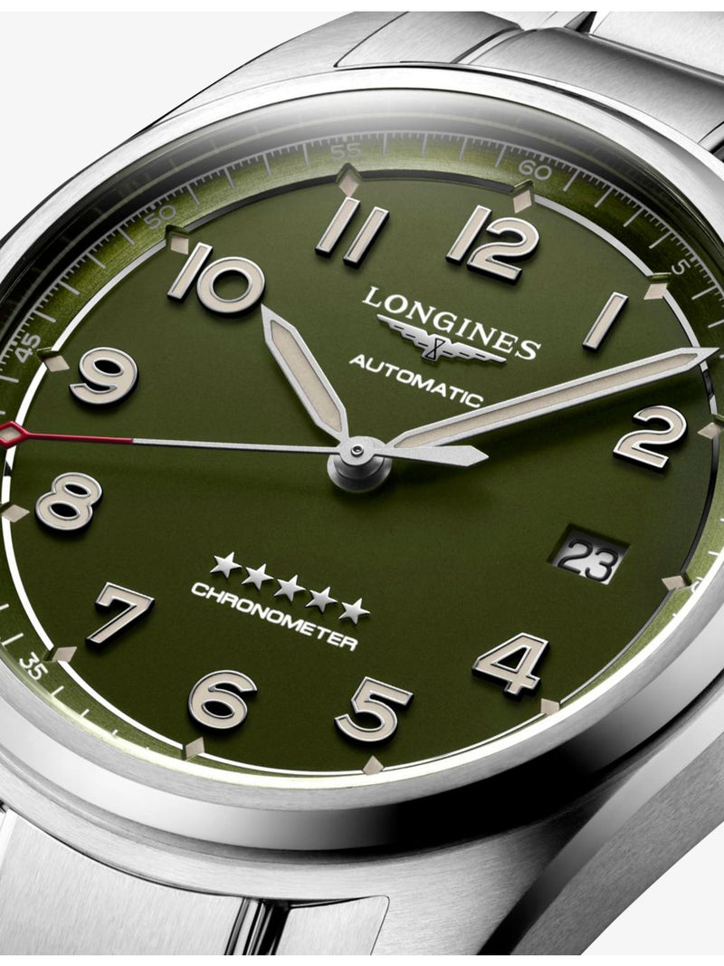 Longines Spirit stainless-steel automatic watch 40mm (British brand)