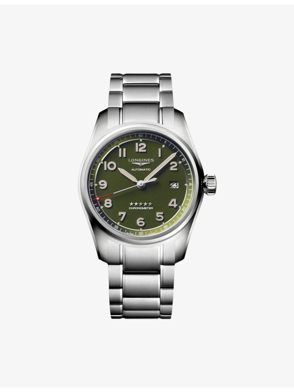 Longines Spirit stainless-steel automatic watch 40mm (British brand)