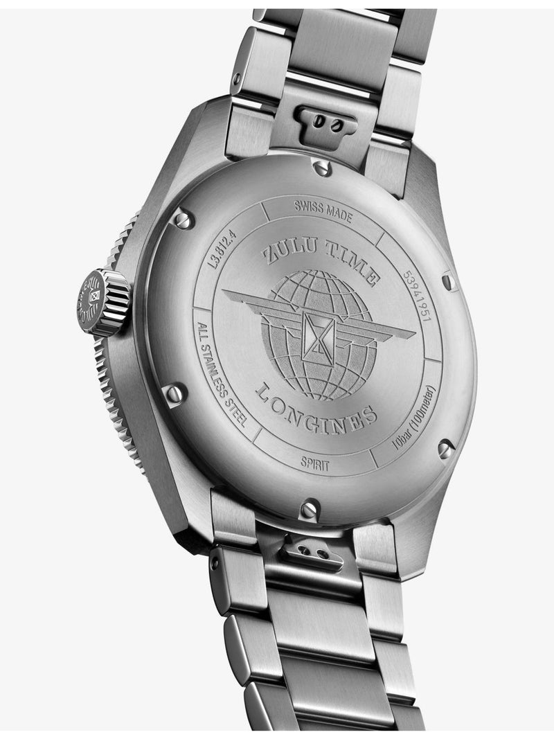 Longines Spirit Zulu Time automatic watch 42mm ceramic bezel - British product