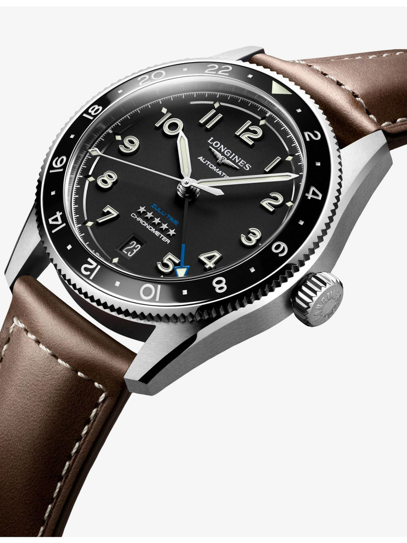 Longines Spirit Zulu Time automatic watch 39mm, imported from the UK