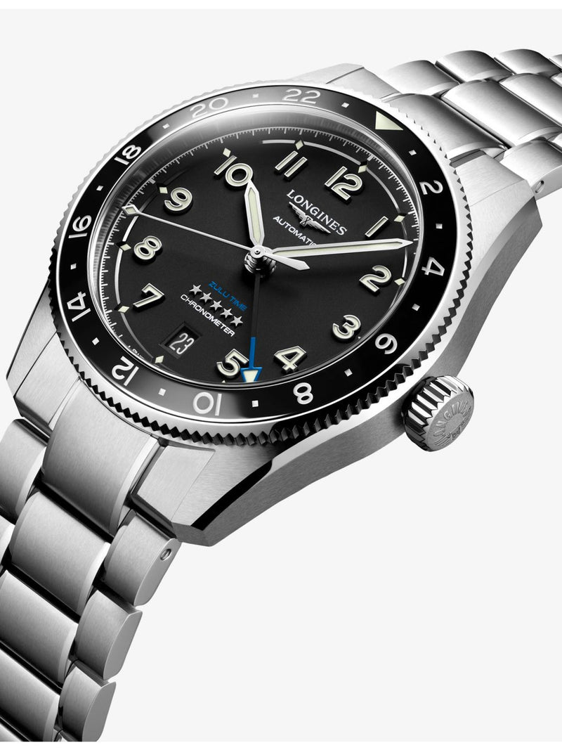 Longines Spirit Zulu Time ceramic bezel watch 39mm - British product