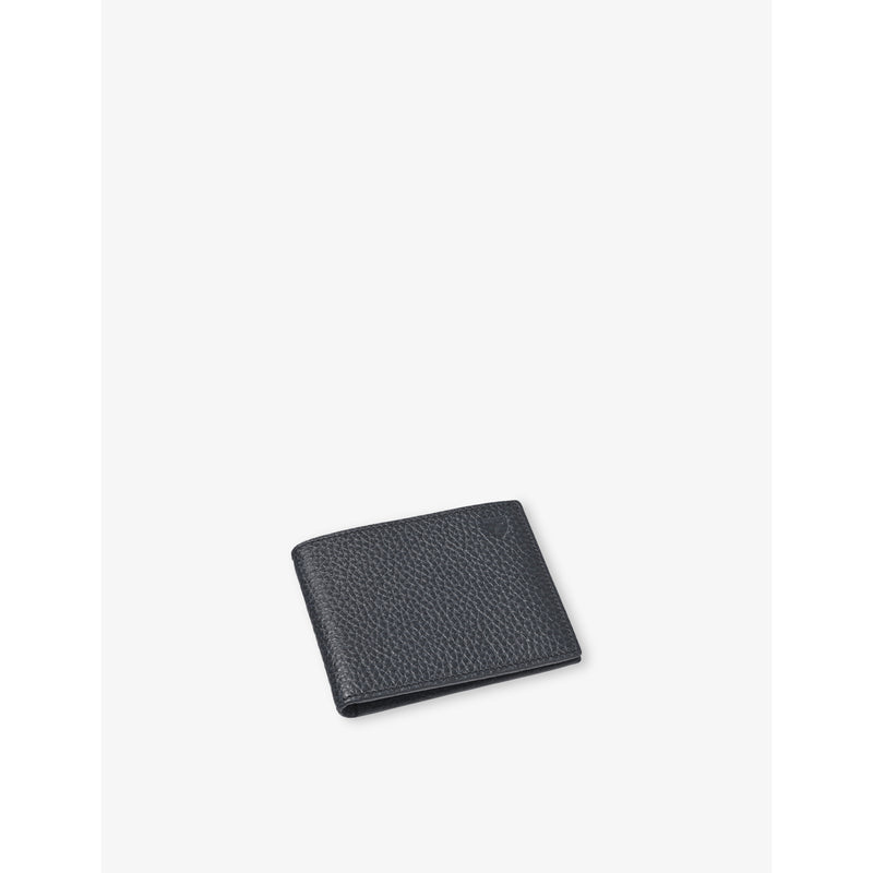 Aspinal of London logo-embossed leather billfold wallet (British brand)