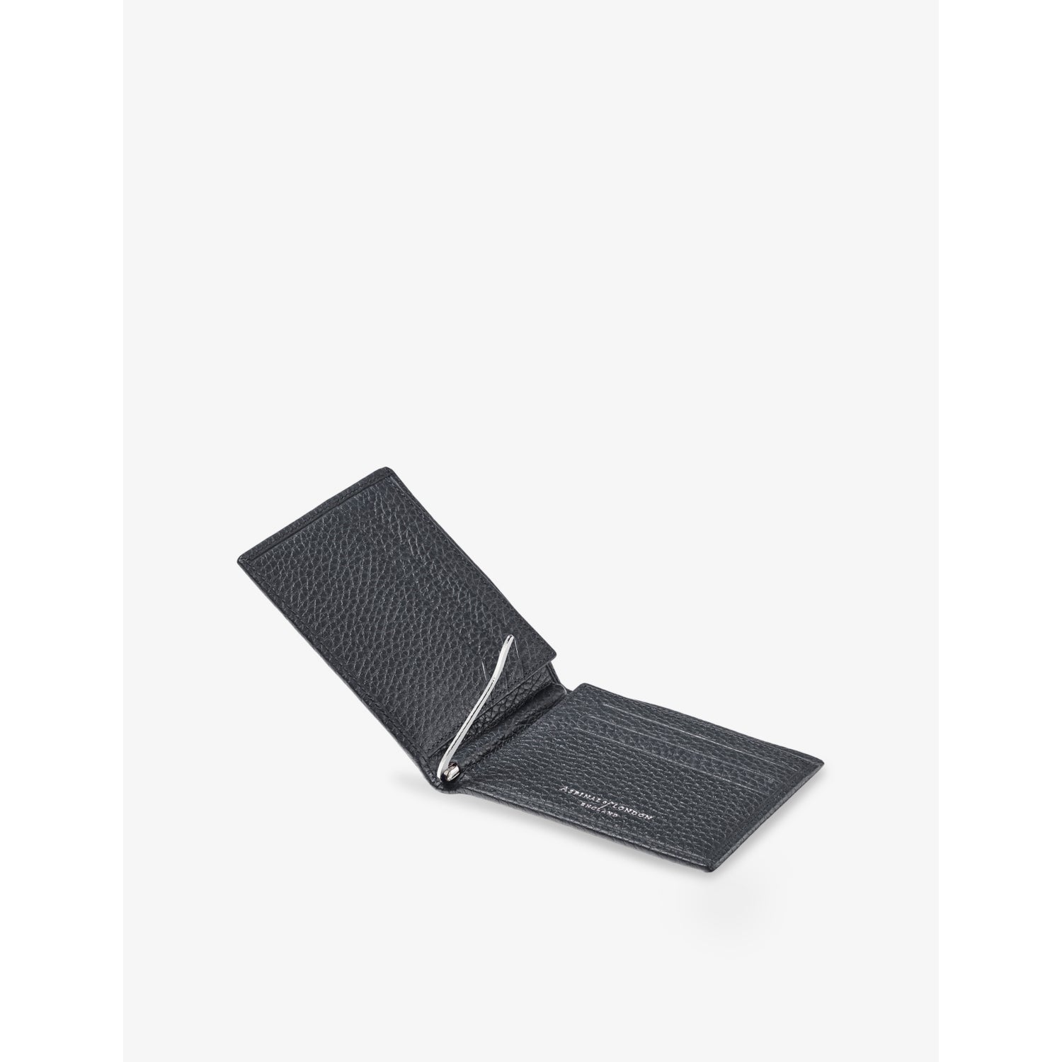 Aspinal of London logo-embossed leather billfold wallet (British brand)