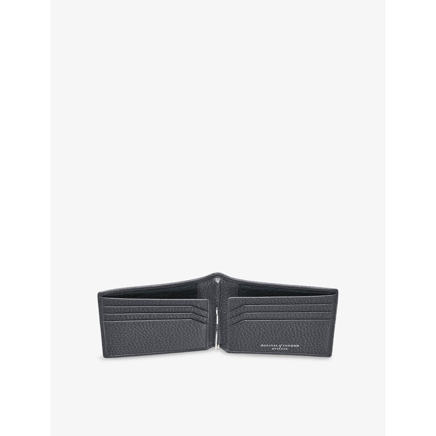 Aspinal of London logo-embossed leather billfold wallet (British brand)