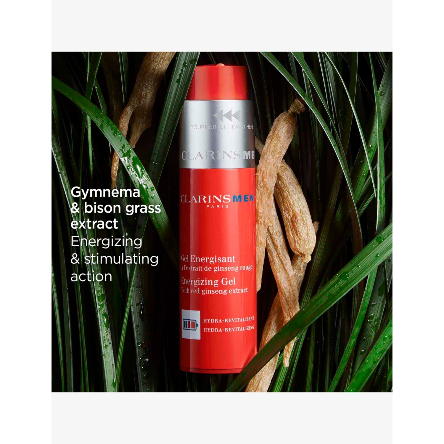 ClarinsMen energising gel 50ml, UK version