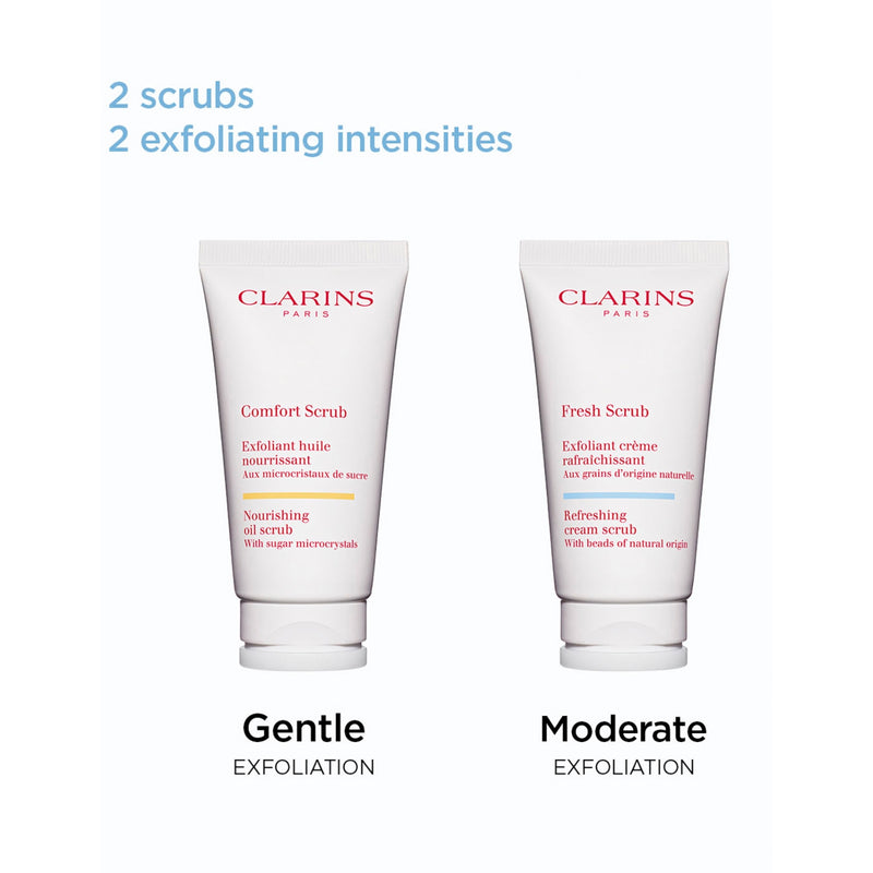 Clarins Fresh Scrub 50ml facial exfoliator for all skin types - British product