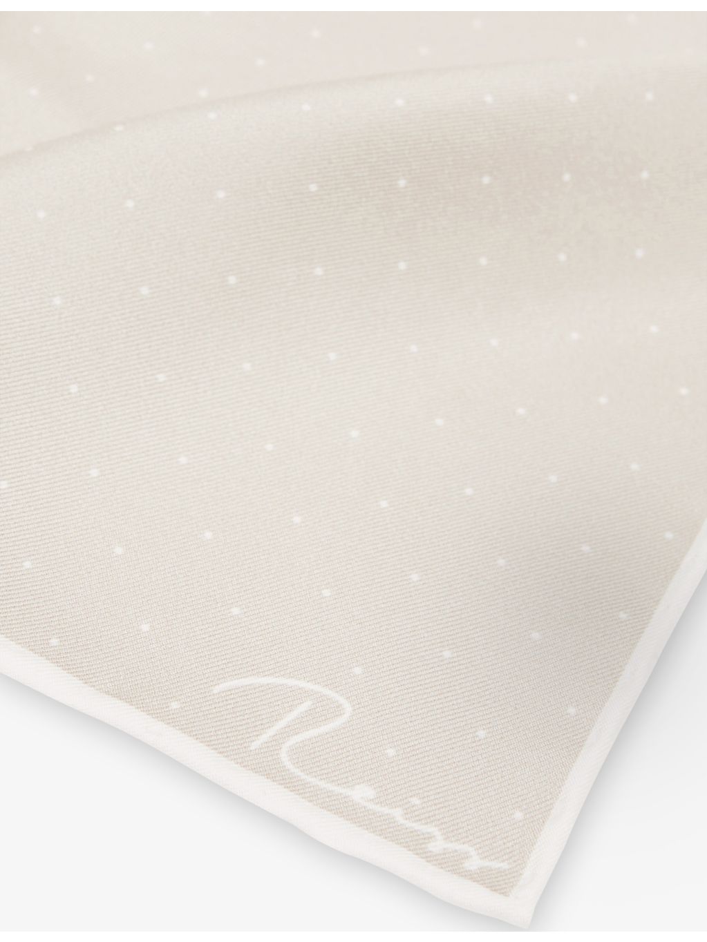 Reiss polka-dot silk pocket square 32cm (British brand)