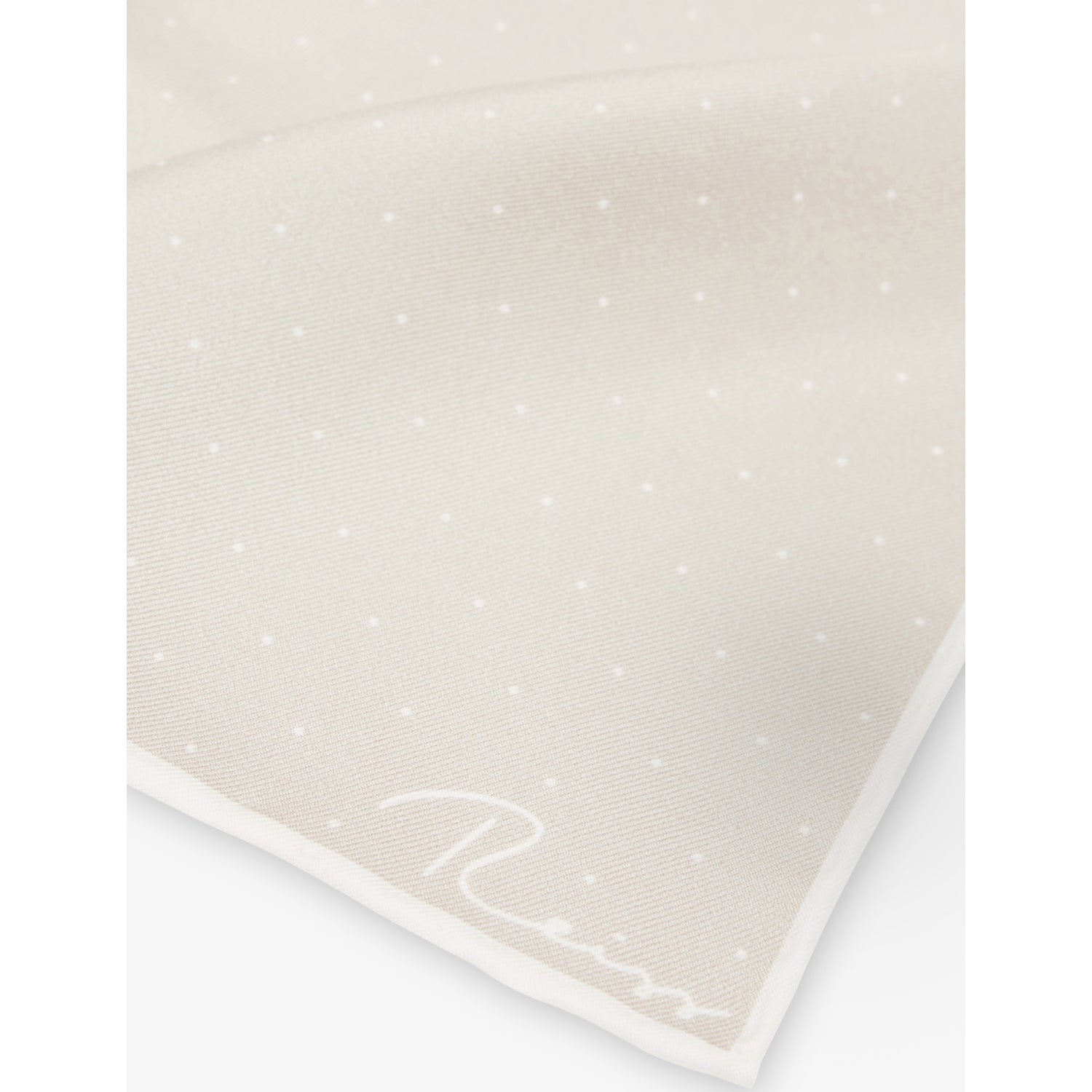 Reiss polka-dot silk pocket square 32cm (British brand)