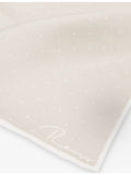 Reiss polka-dot silk pocket square 32cm (British brand)