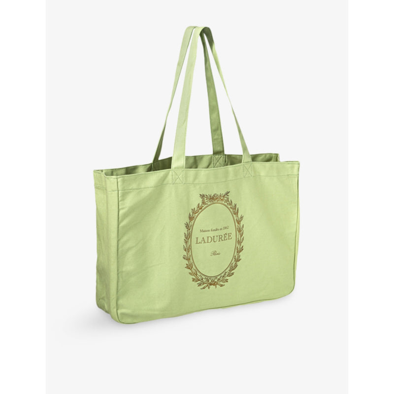 Ladurée cotton-canvas tote bag 40cm x 30cm, imported from the UK